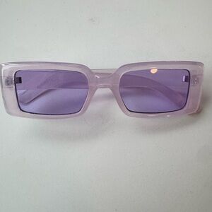 Purple Rectangular Sunglasses